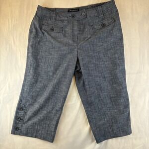 Larry Levine Woman Cropped Capri Stretch Pants Size 18W